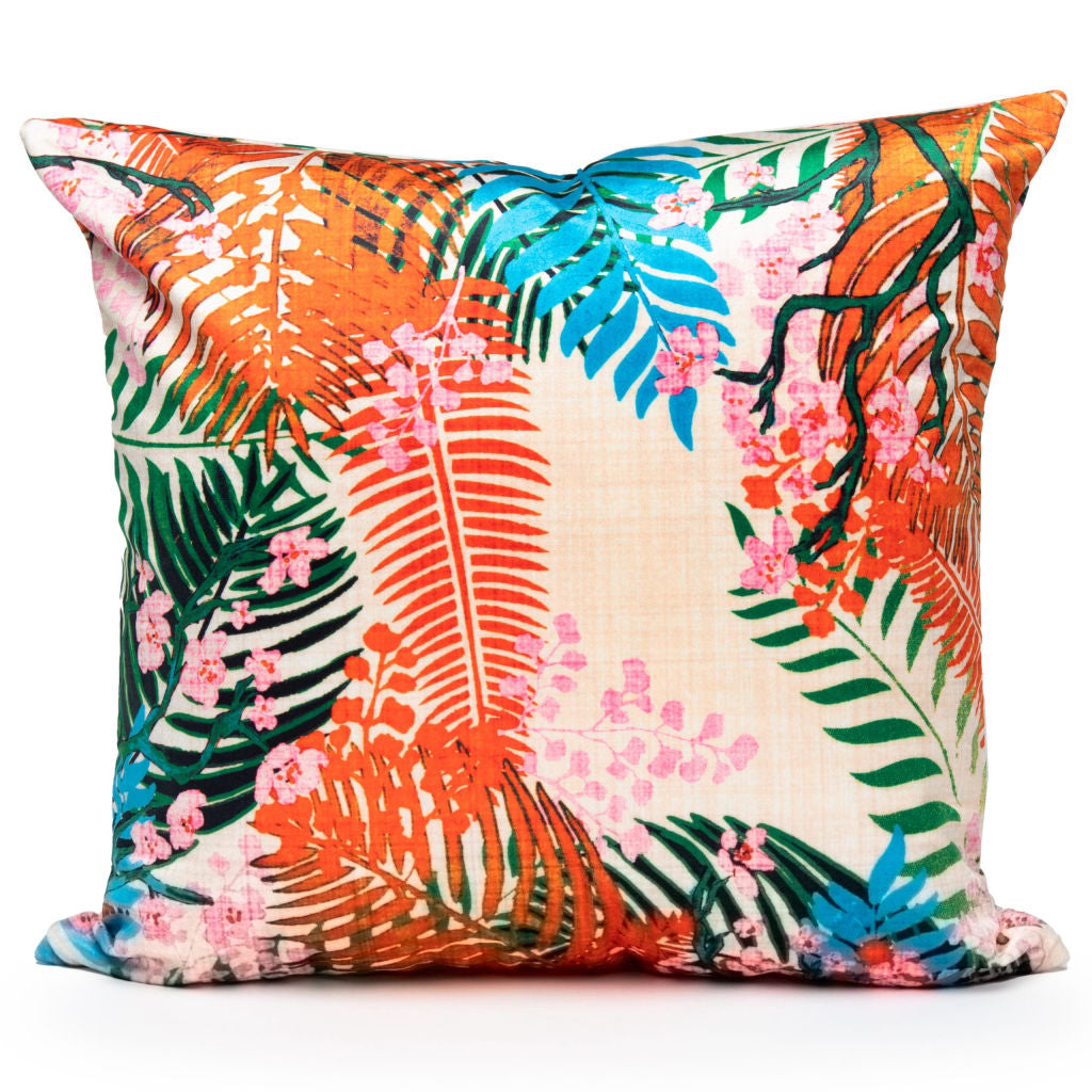 Floral Velvet Printed Cushions