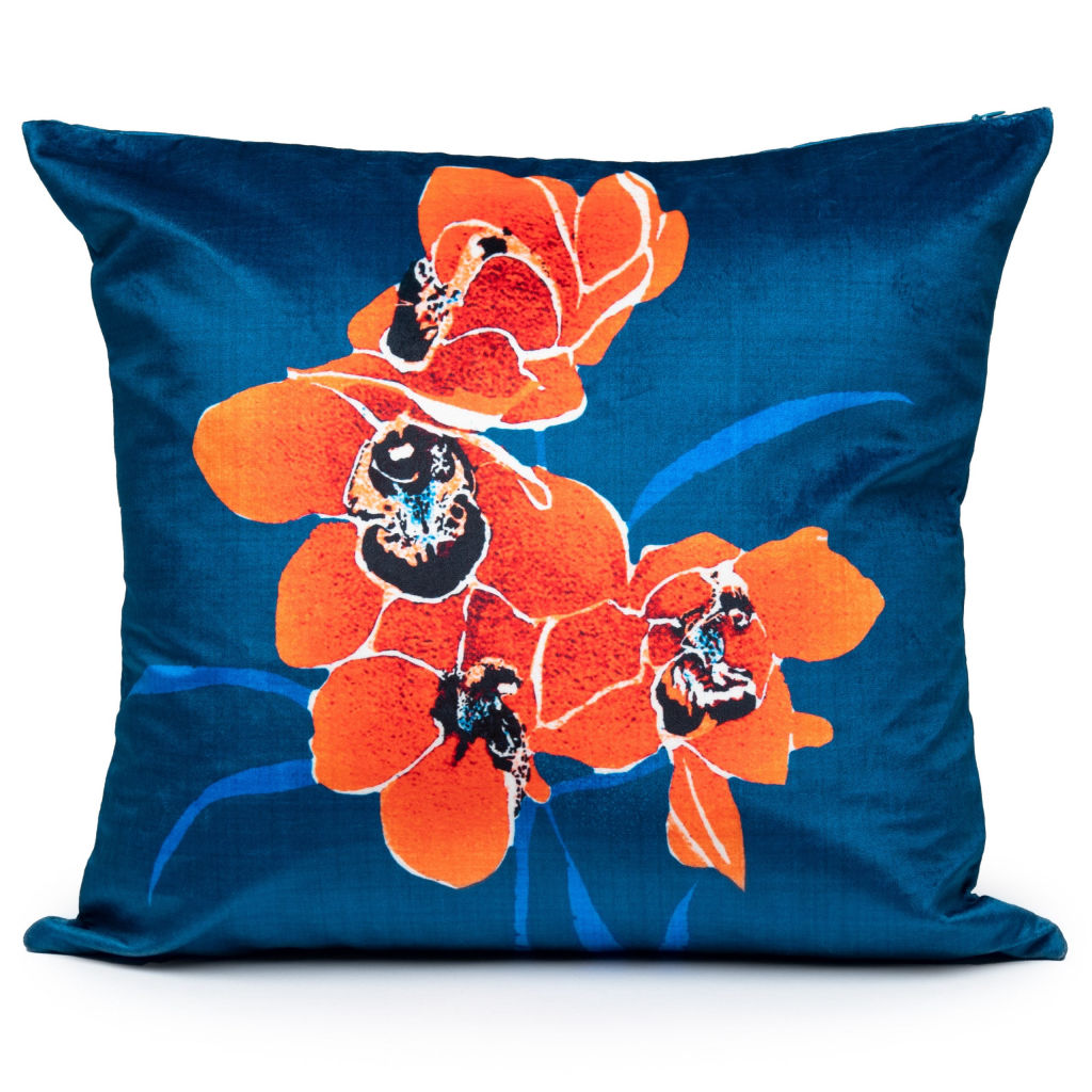 Floral Velvet Printed Cushions