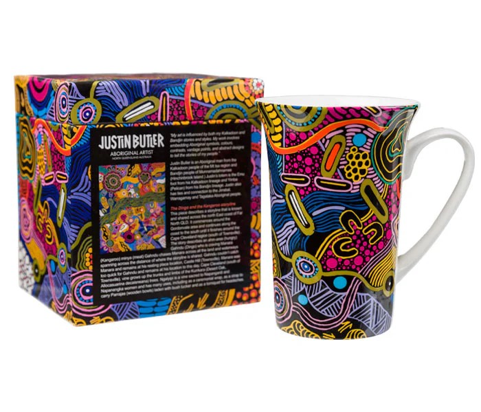 Aboriginal Art Fine Bone China Mug