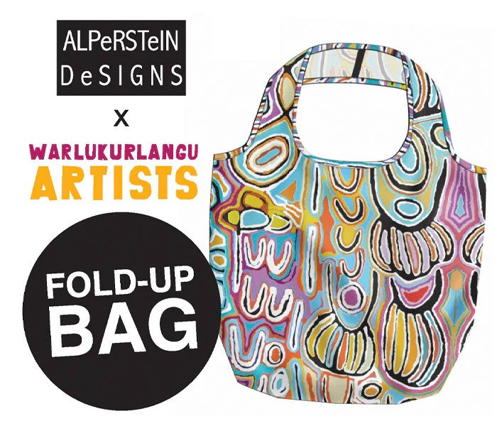 Aboriginal Art Fold Up Shopping Bag