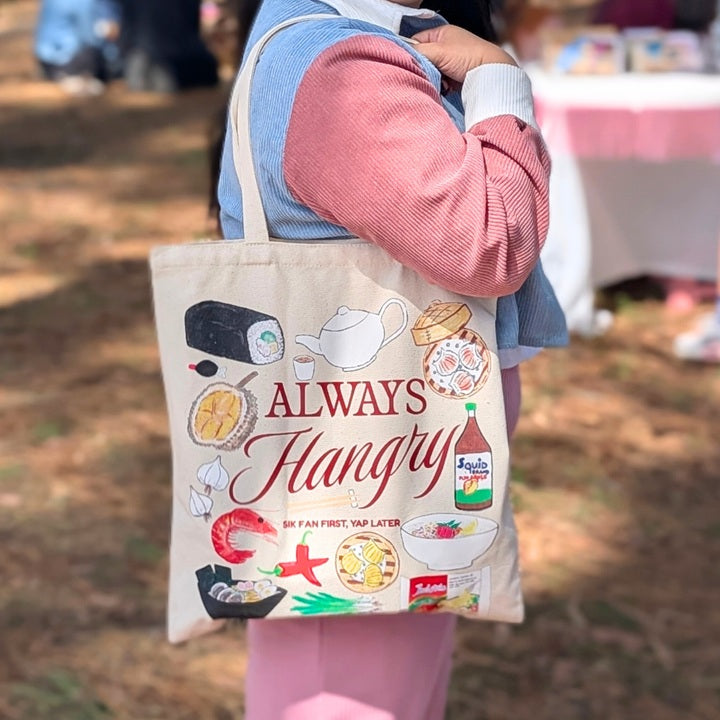 Foodie 'Always Hangry' Tote Bag by Little Hangry Women