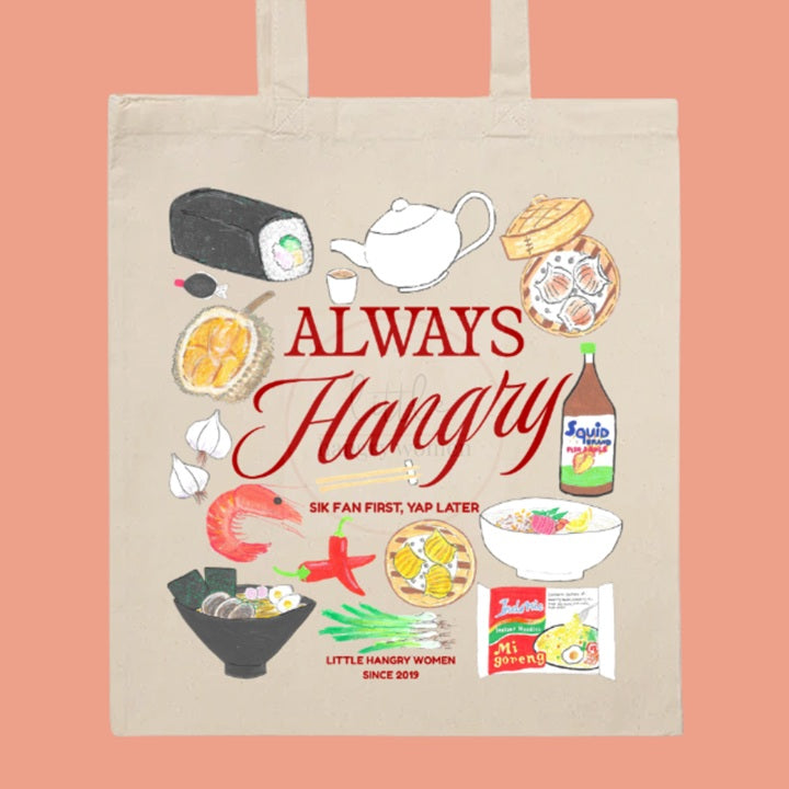 Foodie 'Always Hangry' Tote Bag by Little Hangry Women