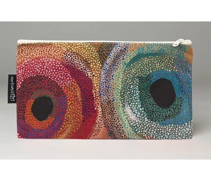 Indigenous Art Cotton Zip Pouch