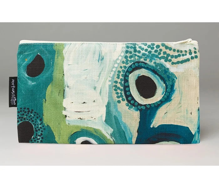 Indigenous Art Cotton Zip Pouch