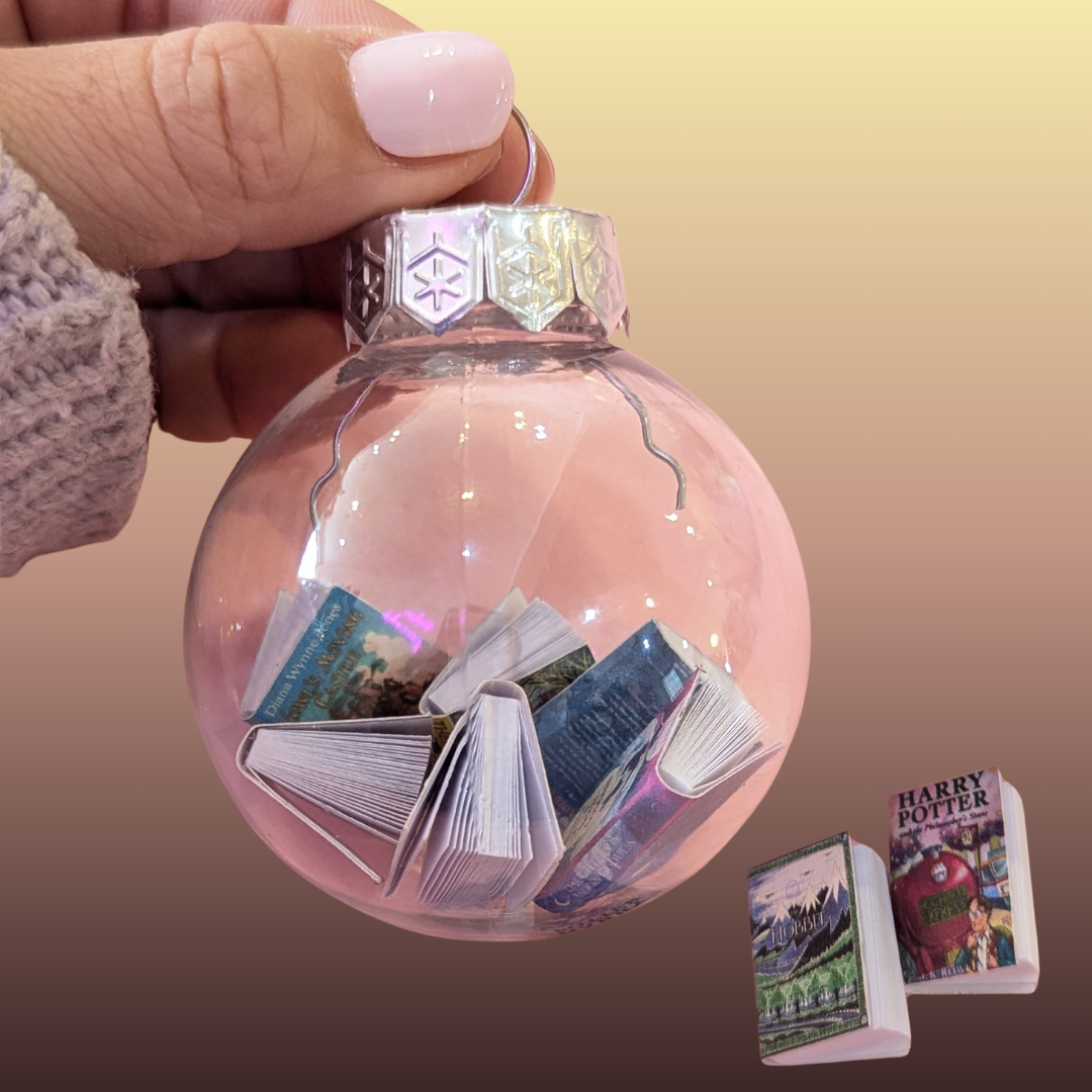 Mini Book Ornaments