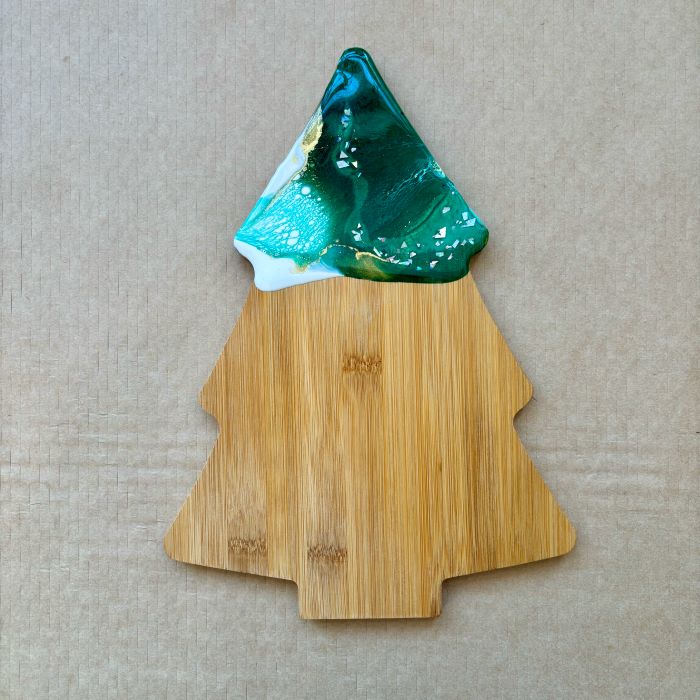 Christmas Tree Resin Cheese Boards