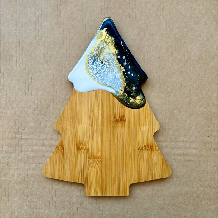 Christmas Tree Resin Cheese Boards