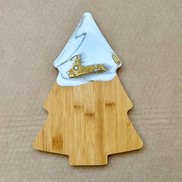Christmas Tree Resin Cheese Boards