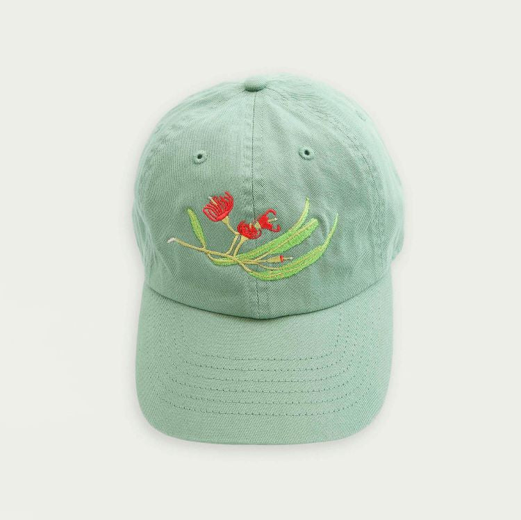 Embroidered Australiana Cap by Claire Mosley