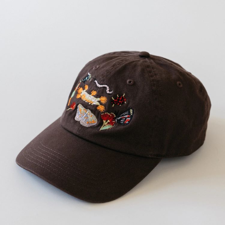 Embroidered Australiana Cap by Claire Mosley