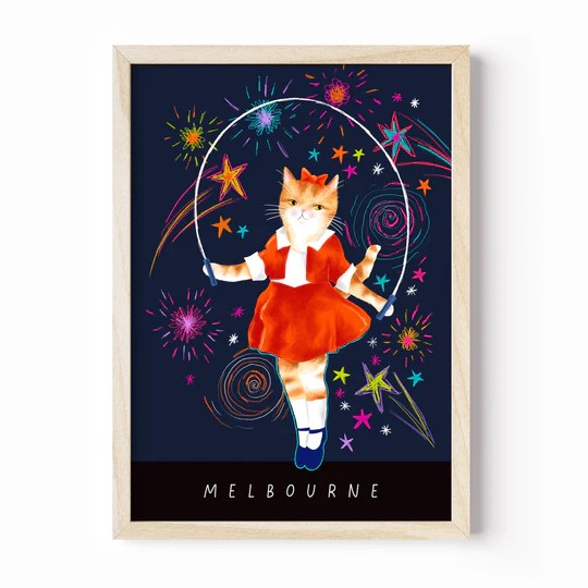 Melbourne Cat Prints & Cards