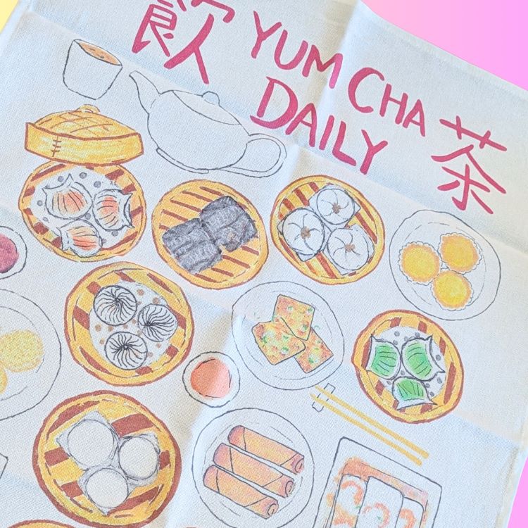 Foodie Tea Towels by Little Hangry Women