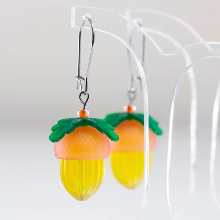 Handmade Floral Resin Earrings