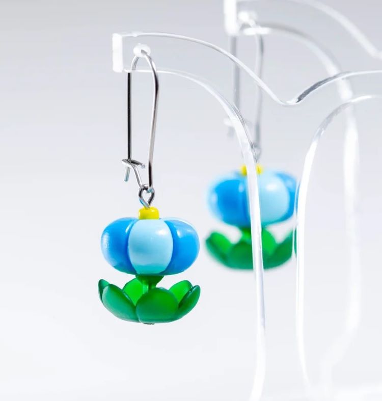 Handmade Floral Resin Earrings