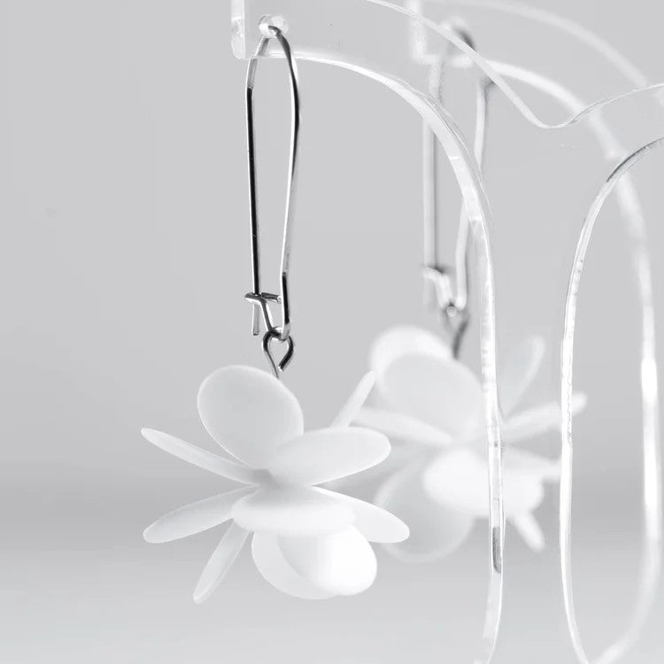 Handmade Floral Resin Earrings