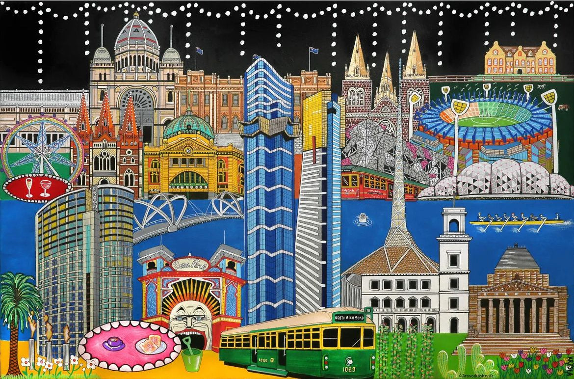 Limited Edition Suburb and City Prints by Krysia Mosley