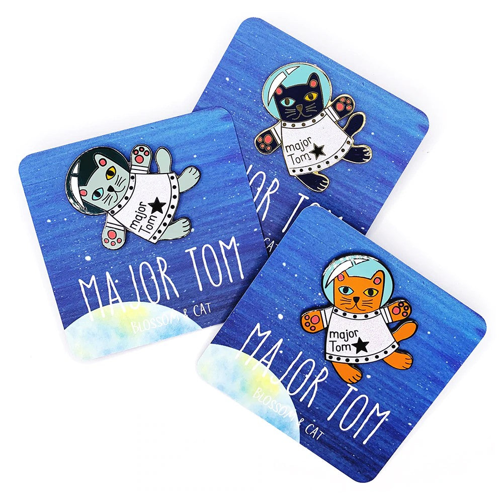 Major Tom Cat Brooch