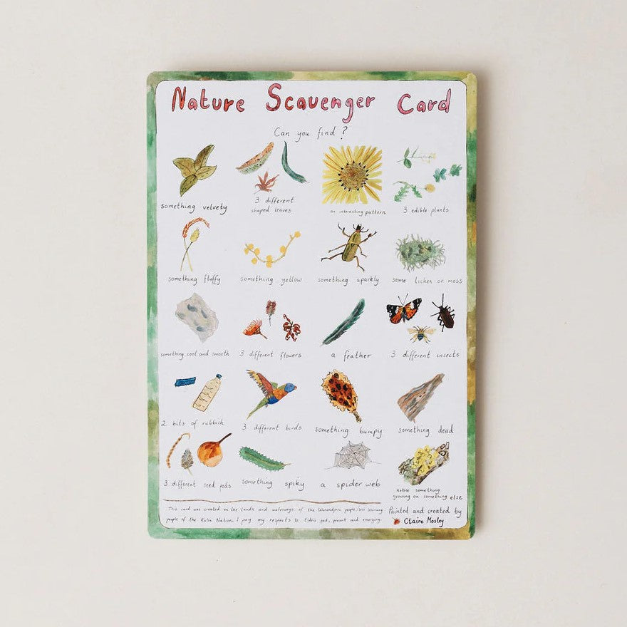 Nature Scavenger Cards by Claire Mosley