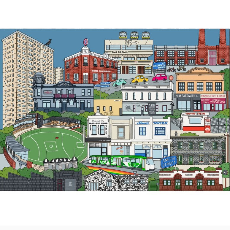 Places of Melbourne Suburb Prints by Lawz Drawz