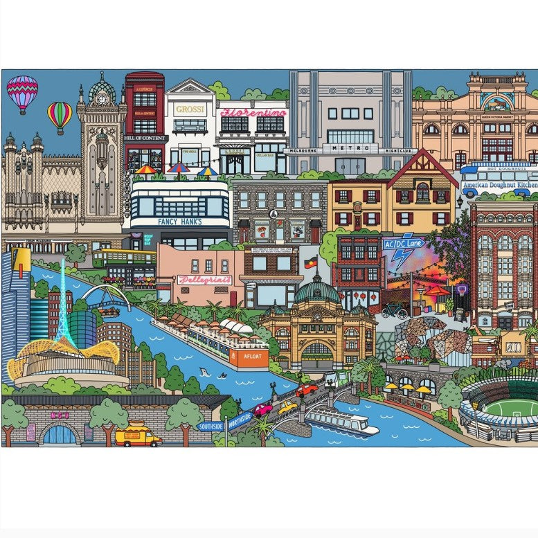 Places of Melbourne Suburb Prints by Lawz Drawz