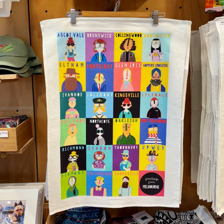 Melbourne Suburb Tea Towels by Cheerio