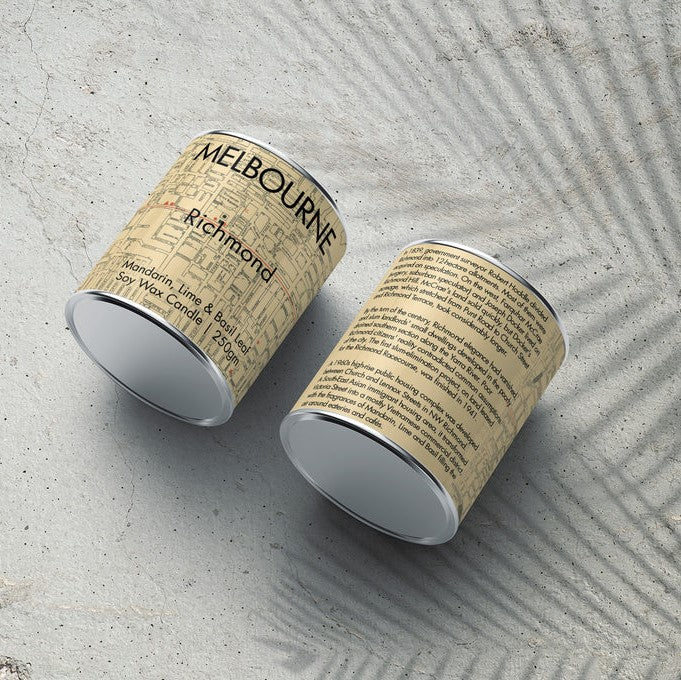 Melbourne Suburb Candles