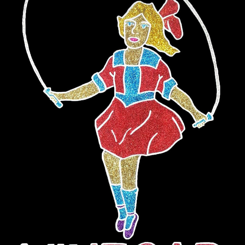 Skipping Girl Audrey Print