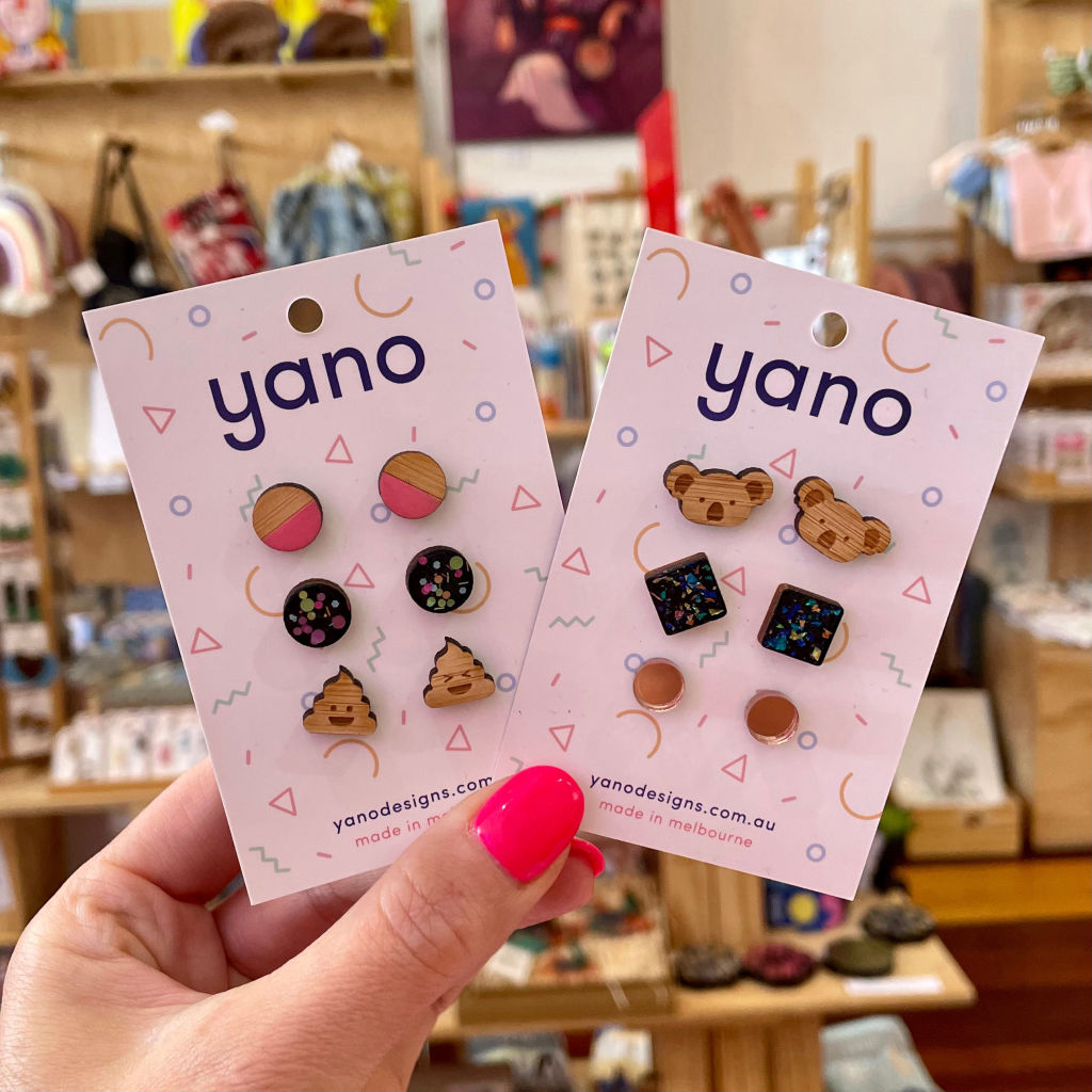 Handmade Stud Earring 3 Pack by Yano Design