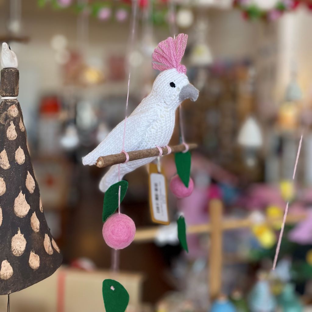 Hand-knitted Australian Bird Mobiles