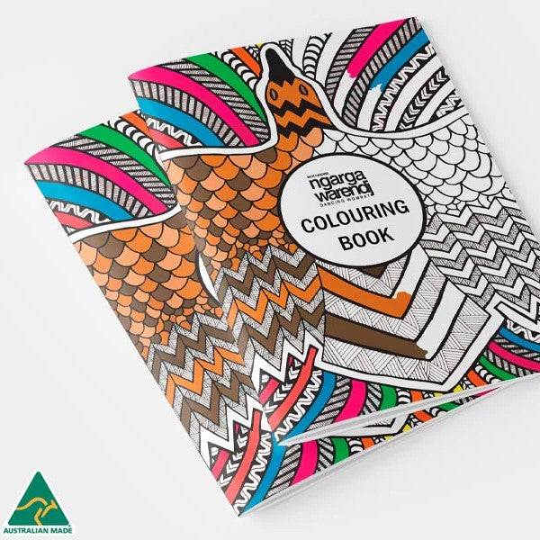 Dancing Wombat Colouring Book