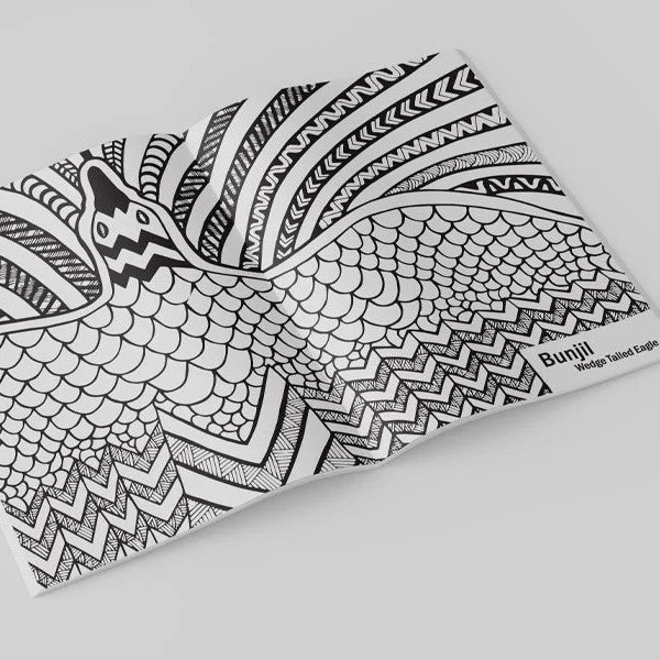 Dancing Wombat Colouring Book