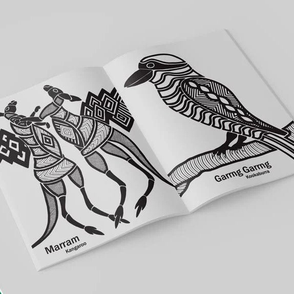 Dancing Wombat Colouring Book