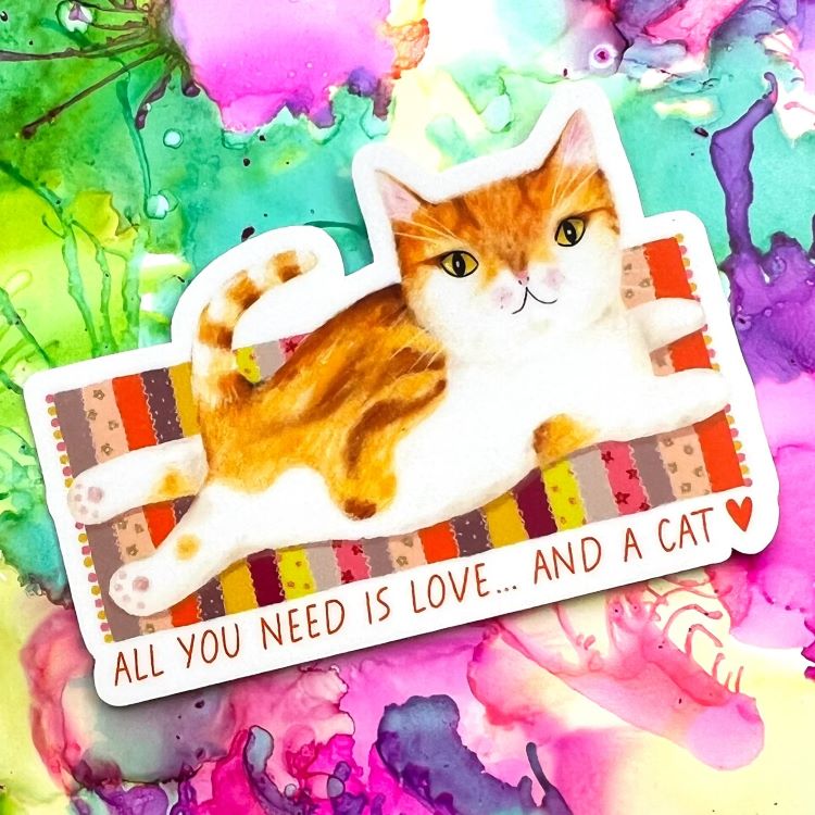 Cat Vinyl Art Stickers