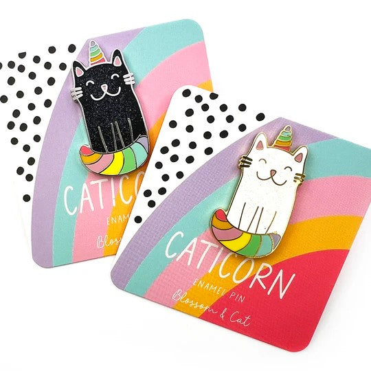 Caticorn Cat Brooch