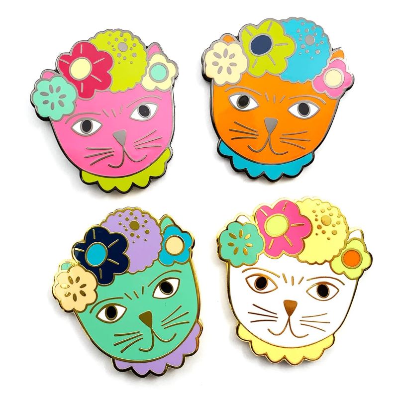 Frida Cat Brooch
