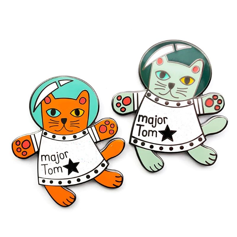 Major Tom Cat Brooch