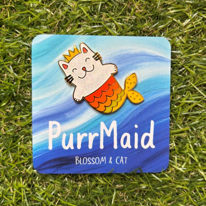 Purrmaid Cat Brooch