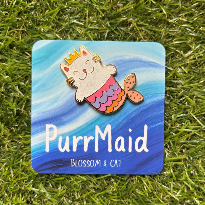 Purrmaid Cat Brooch