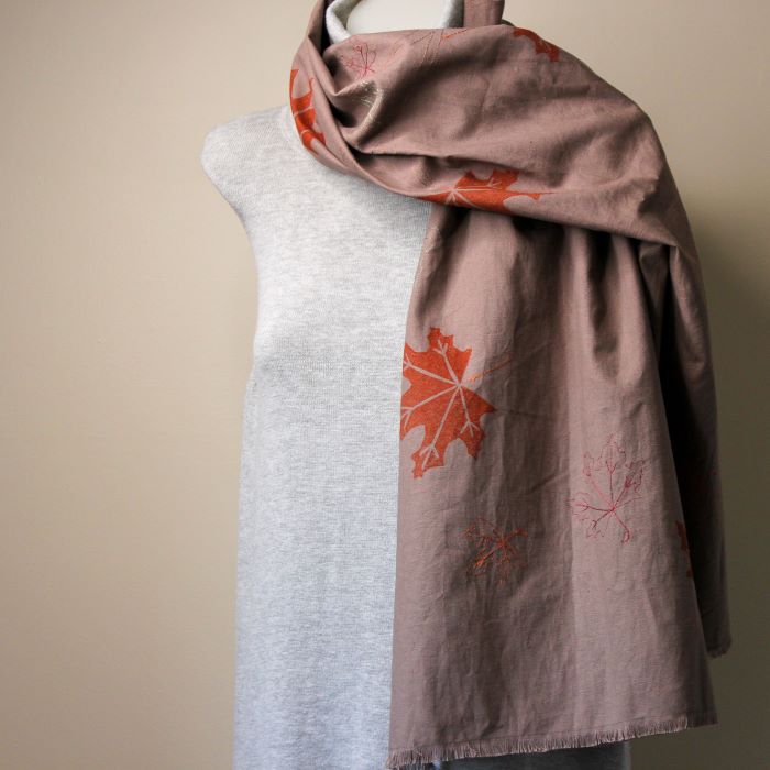 Handmade Embroidered Linen Scarves