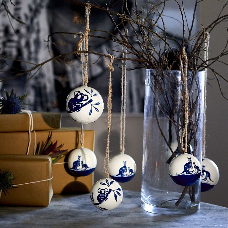 Hand Painted Australian Animal Baubles