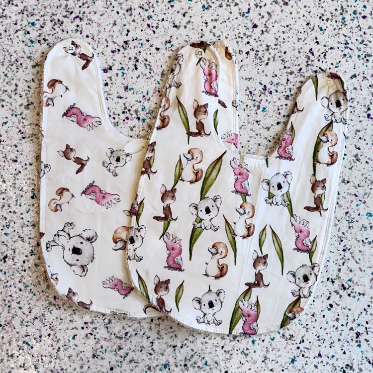 Handmade Australian Themed Bibs