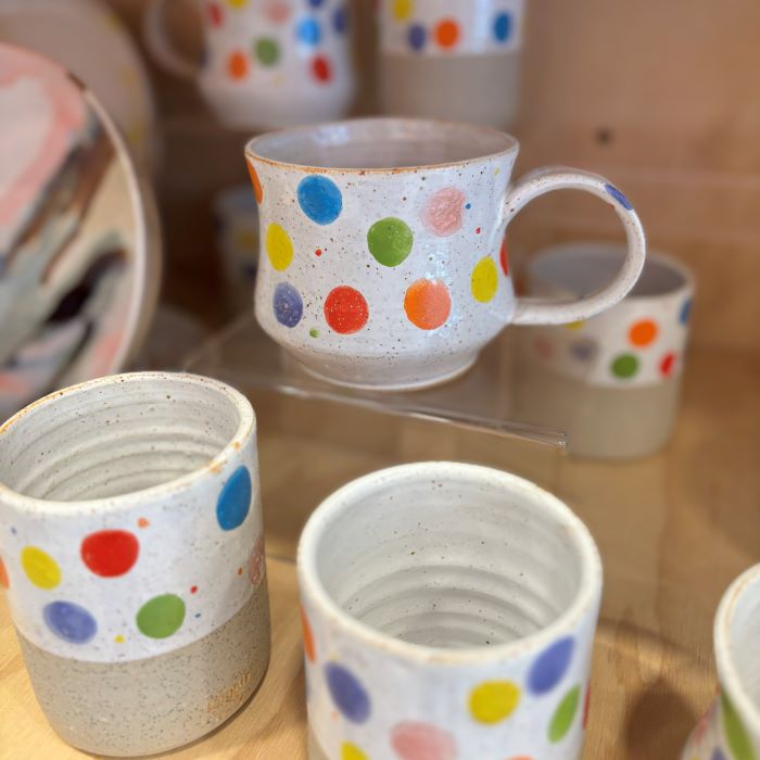 Polka Dot Ceramic Mugs & Tumblers