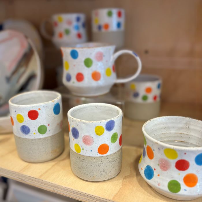 Polka Dot Ceramic Mugs & Tumblers