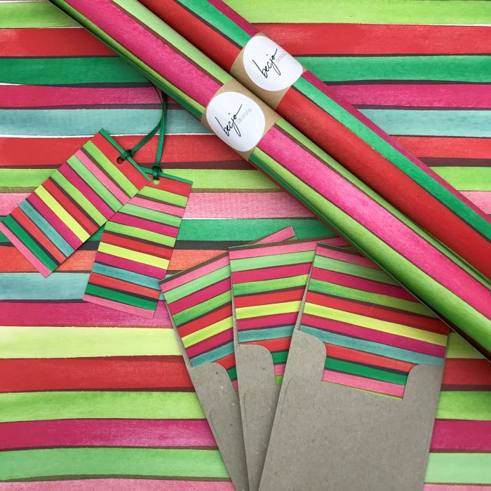 Handmade Traditional Christmas Tags