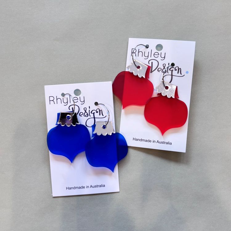 Handmade Christmas Statement Earrings