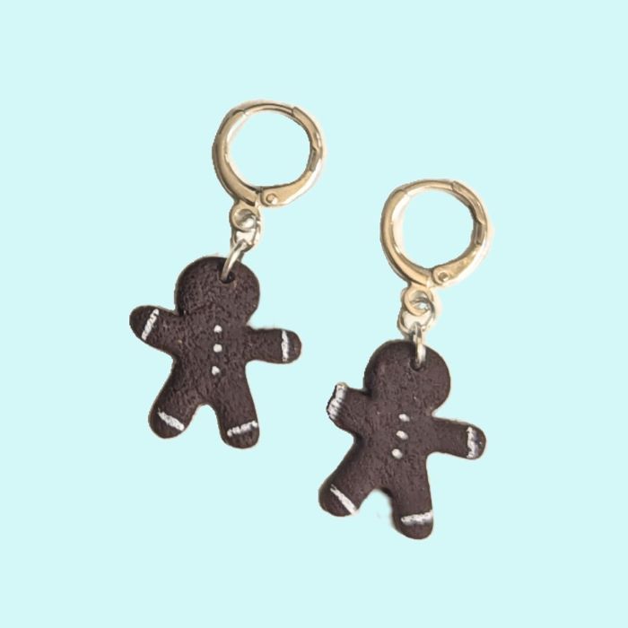 Handmade Foodie Christmas Earrings