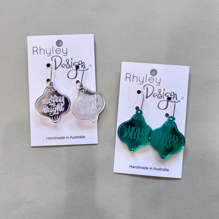 Handmade Christmas Statement Earrings