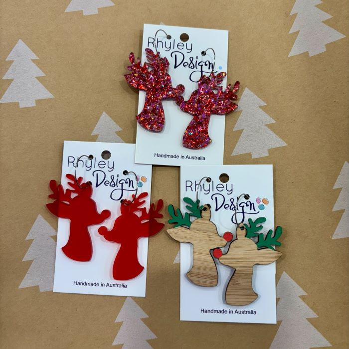 Handmade Christmas Statement Earrings