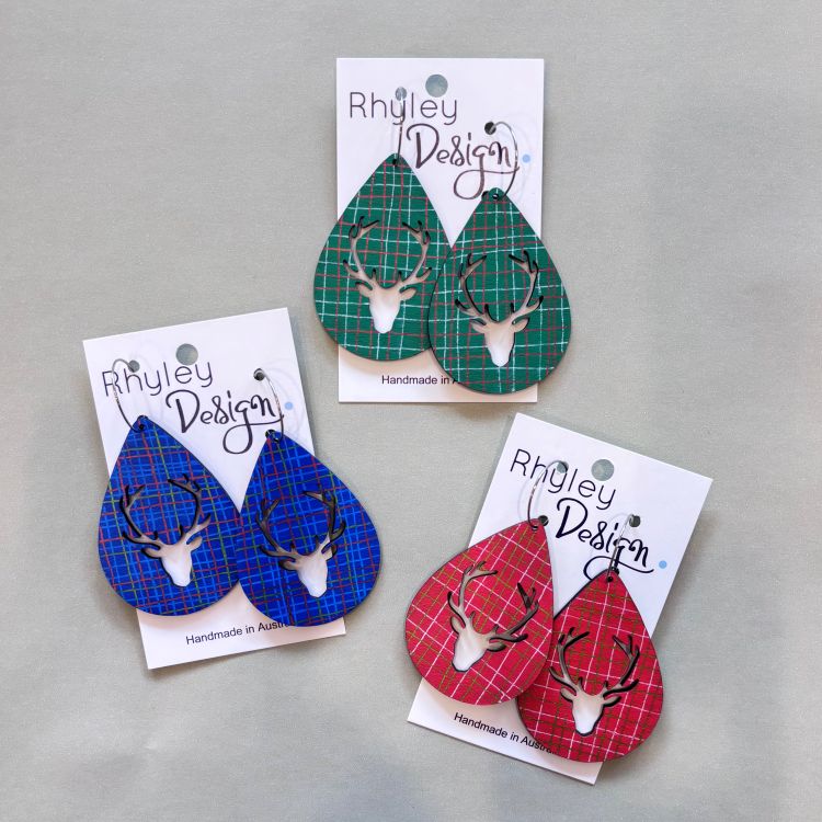 Handmade Christmas Statement Earrings