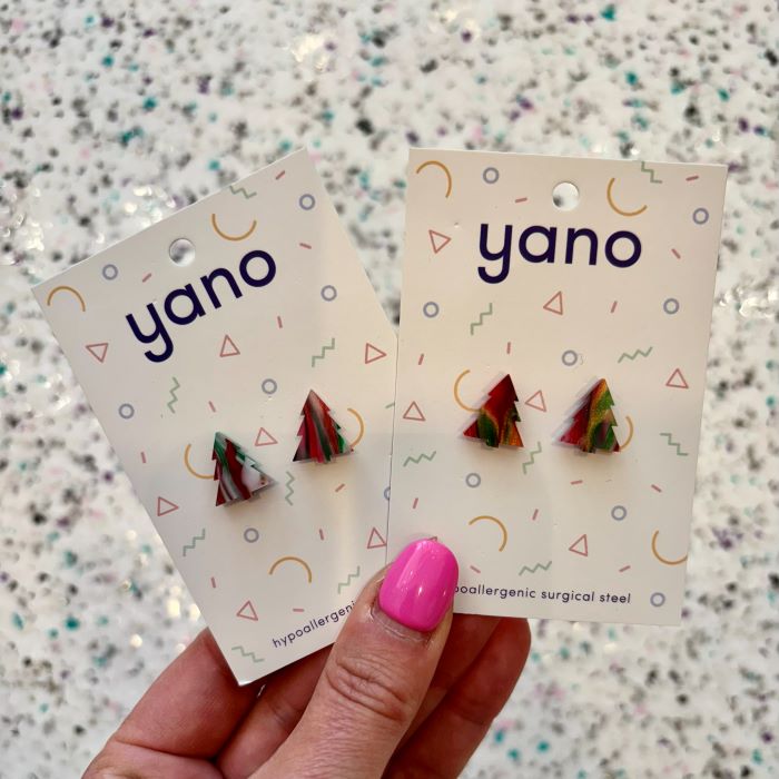 Handmade Christmas Earrings by Yano